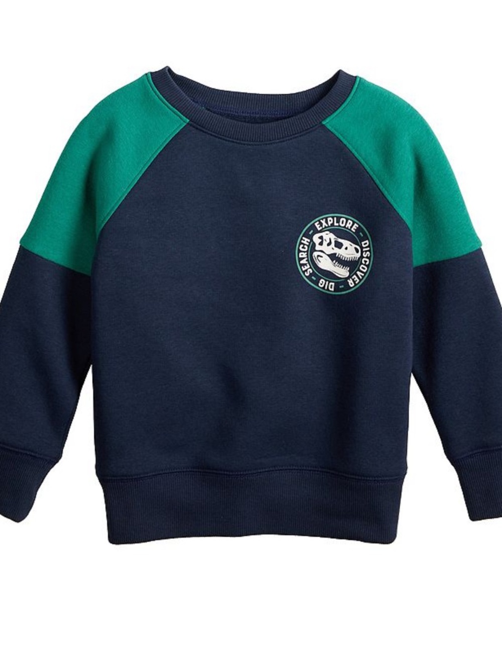 Jumping Beans boys raglan dinosaur graphic sweatshirt size 2T